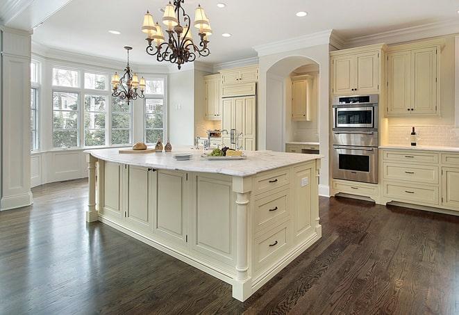 laminate floors in a modern kitchen in Belton, KY